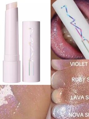 💜Lip Need💜BNIB LE MAC Fullsize VIOLET SPARKS Squirt Plumping Gloss Stick!$26R